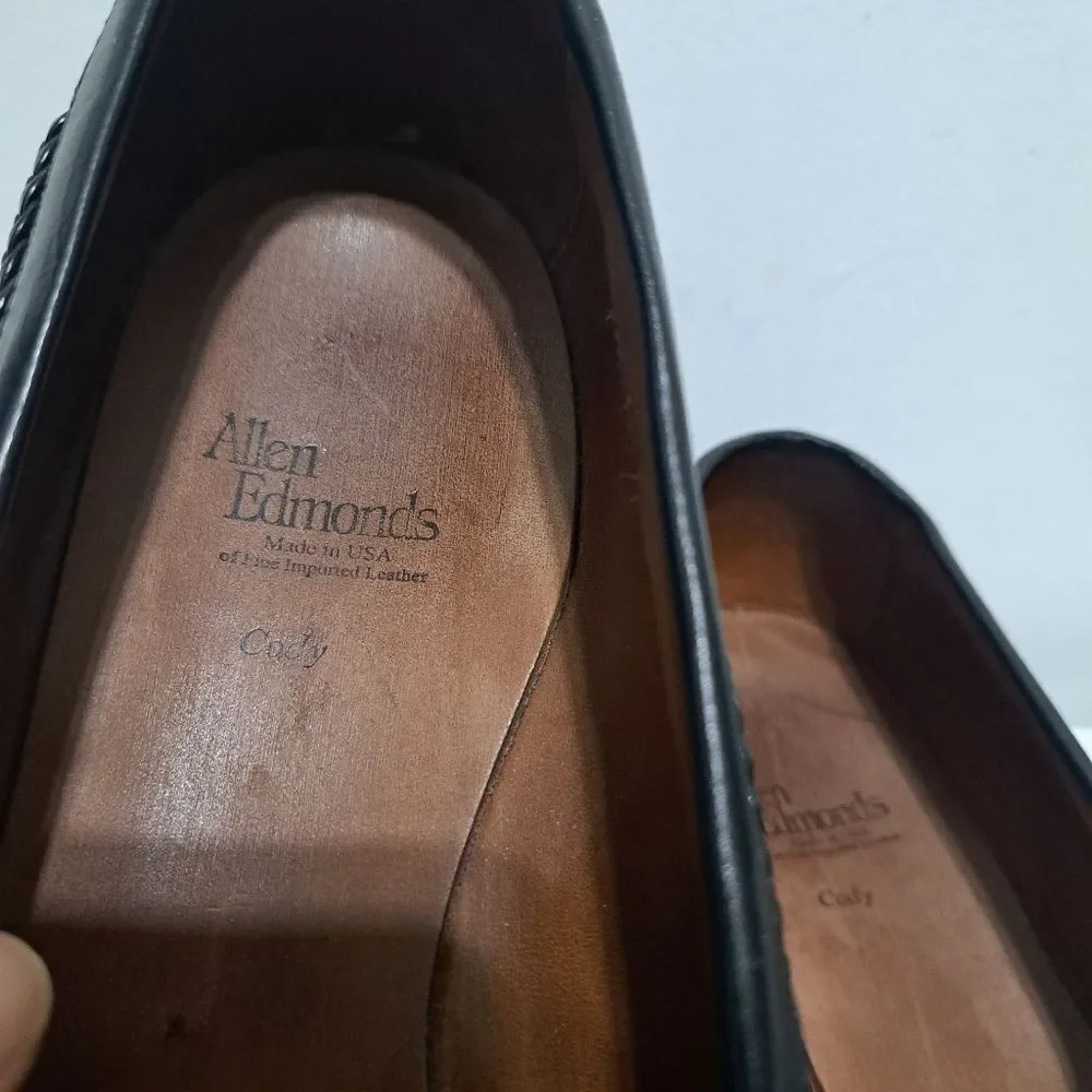 Allen Edmonds Cody Tassel Loafer Cordovan Casual Leather Loafer Size 11 Black